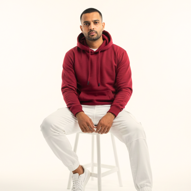 Home premium maroon hoodie